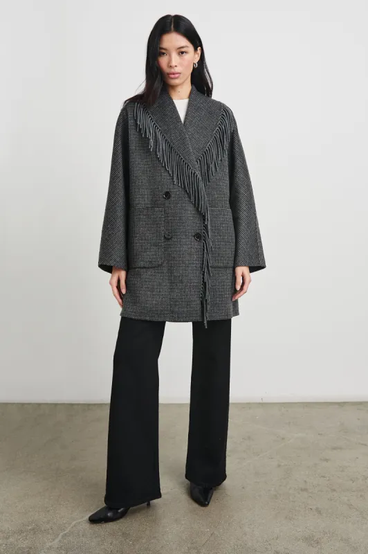 HUGO COAT - CHARCOAL CHECK sold by Rails