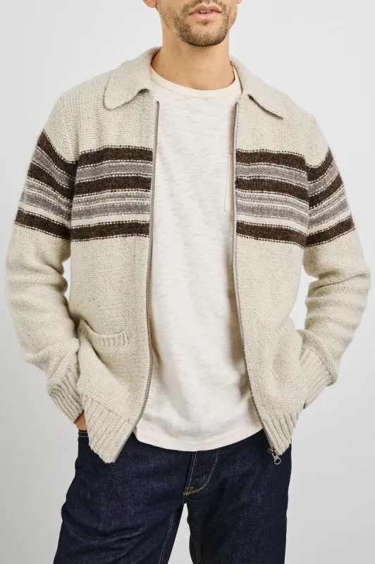 SELDON CARDIGAN - OAT TAR sold by Rails