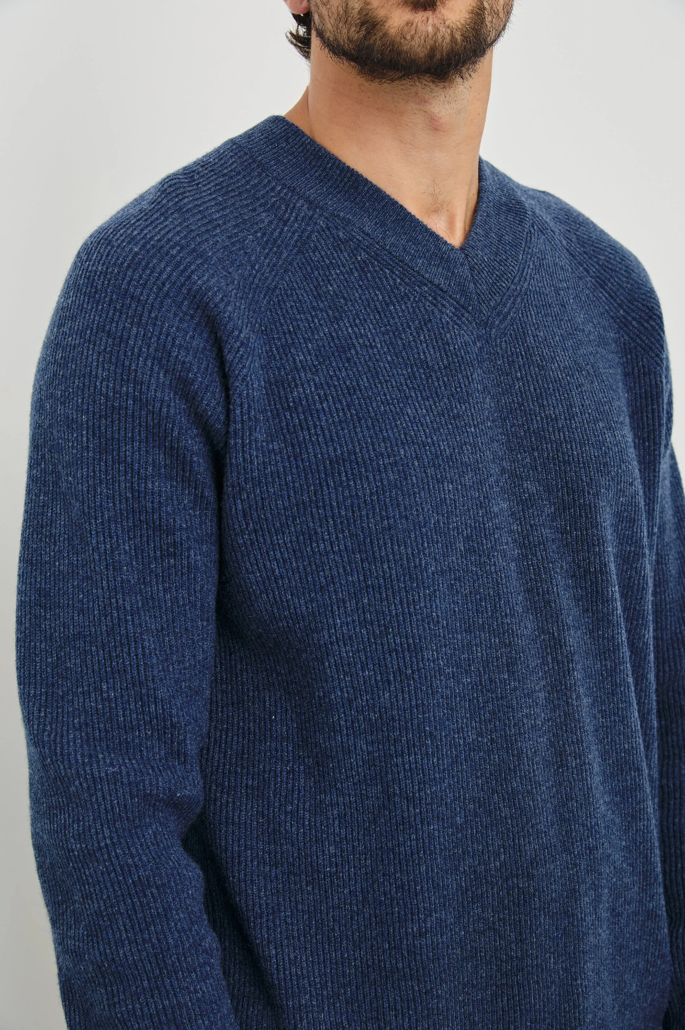 ANSEL SWEATER - BLUE MELANGE sold by Rails product image thumbnail 2