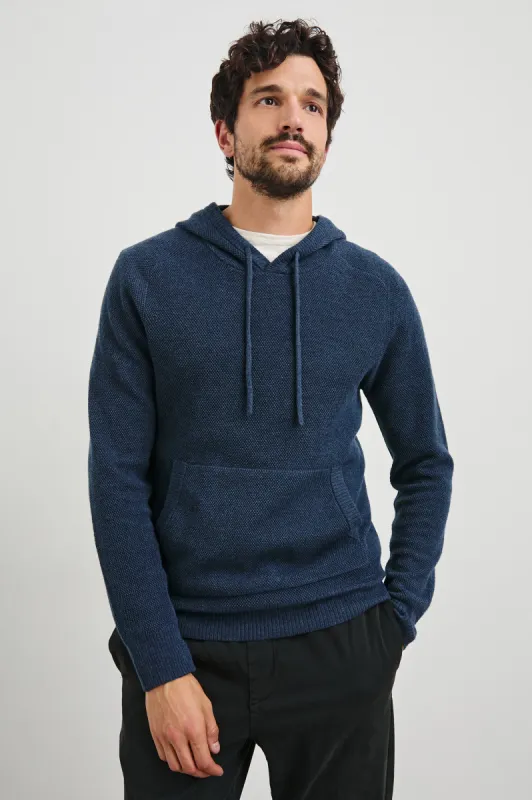 MATADOR HOODIE - BLUE MELANGE sold by Rails