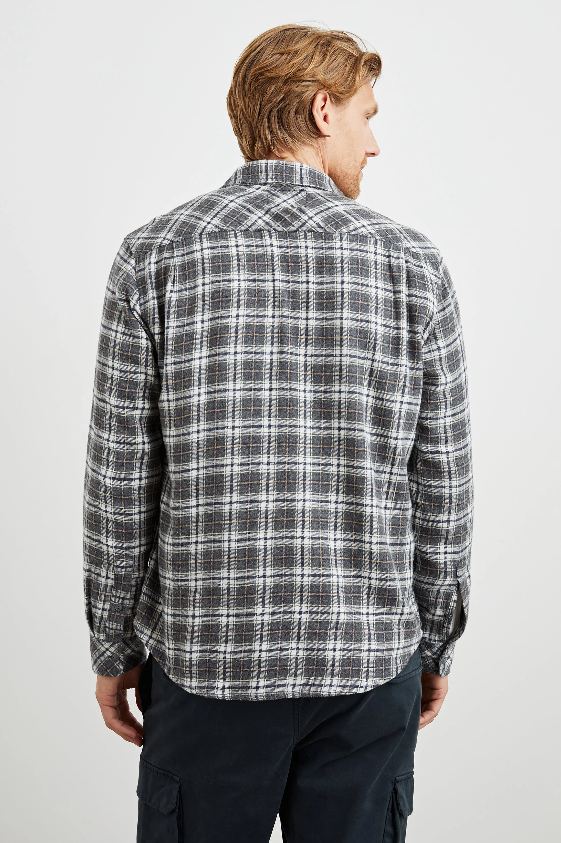 LENNOX SHIRT - STONEHENGE SILVER sold by Rails product image thumbnail 4