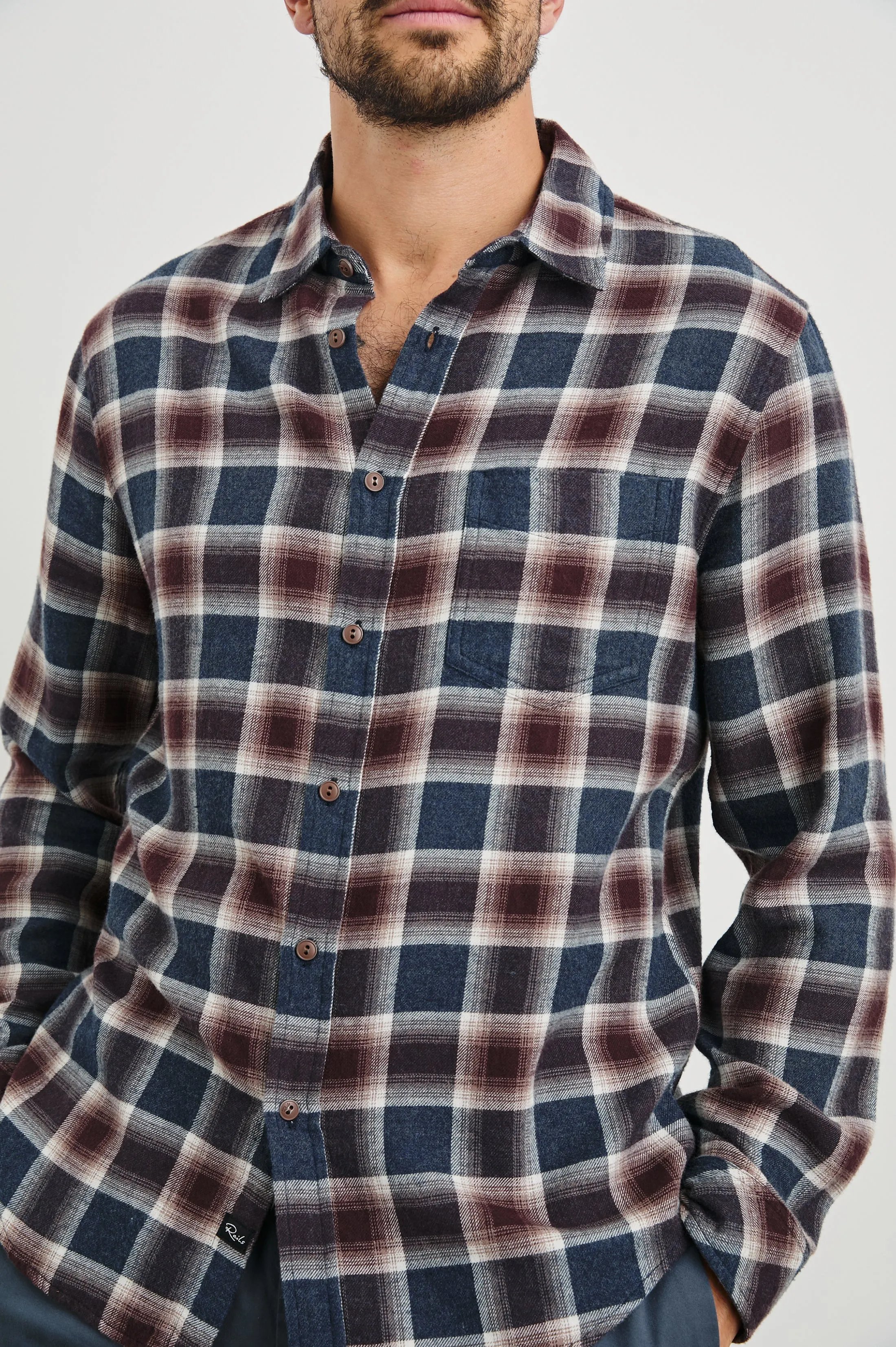 LENNOX SHIRT - ROYAL BORDEAUX sold by Rails product image thumbnail 2