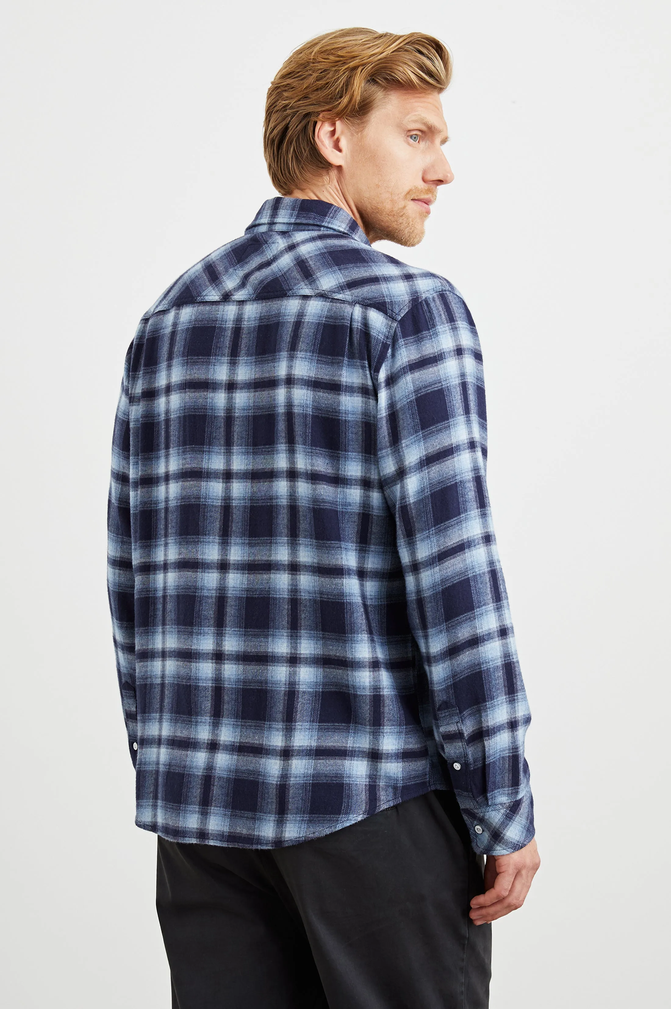 LENNOX SHIRT - BLUE OPAL sold by Rails product image thumbnail 5