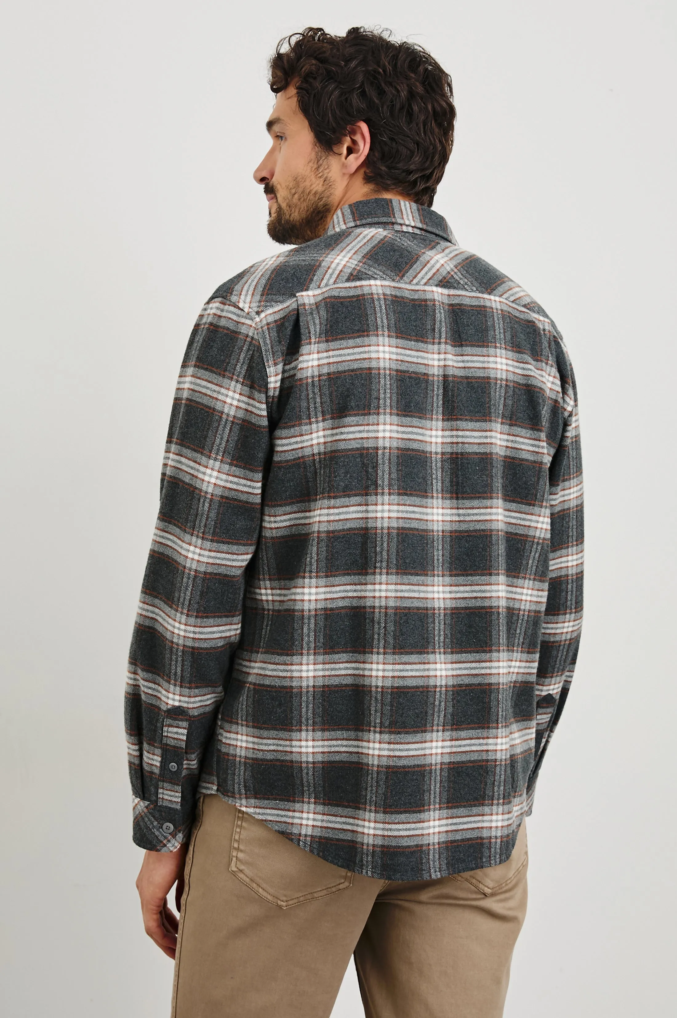 FORREST SHIRT - CHARCOAL TUMERIC sold by Rails product image thumbnail 4