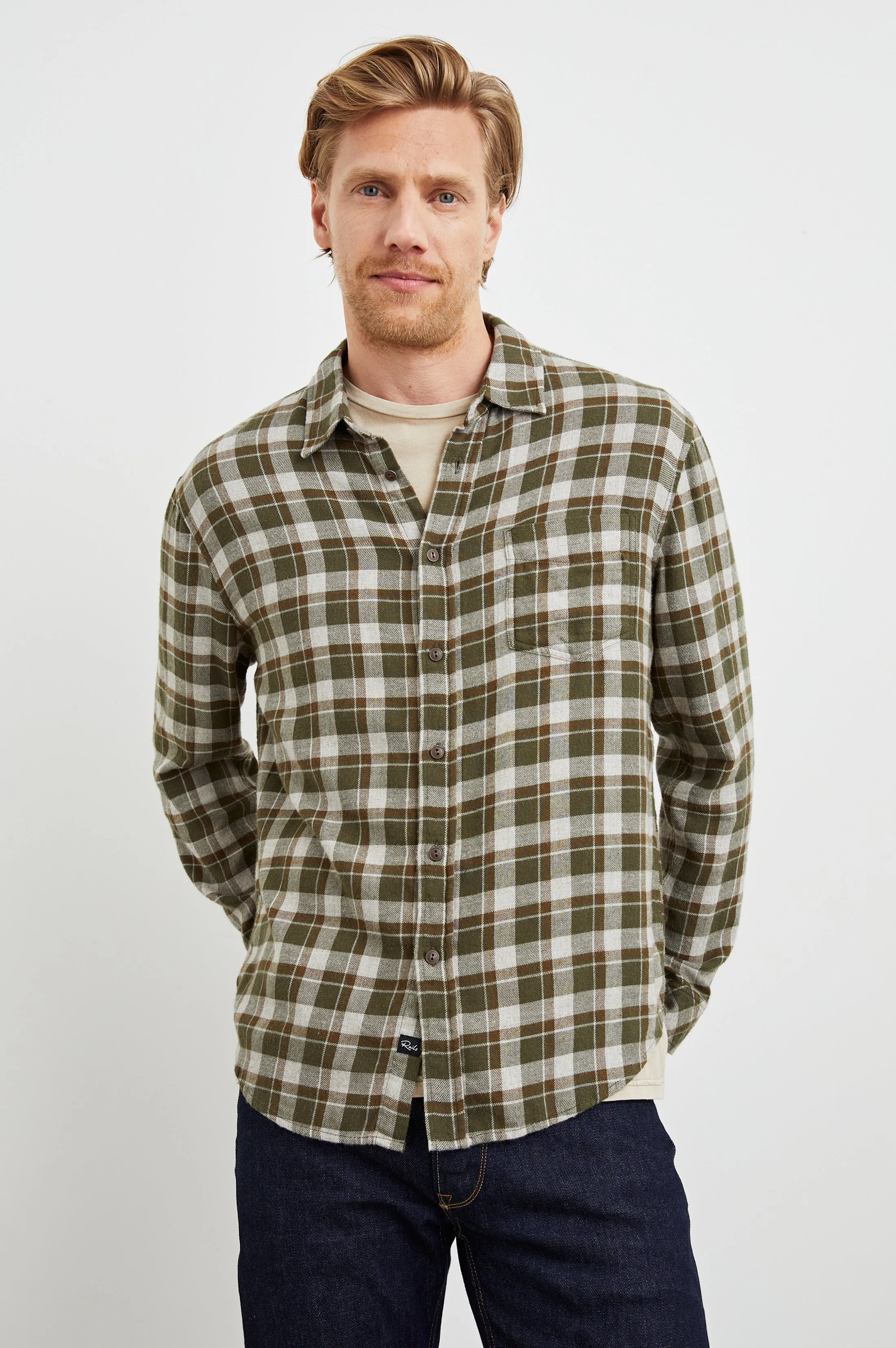 LENNOX SHIRT - IGUANA GREY sold by Rails product image thumbnail 2