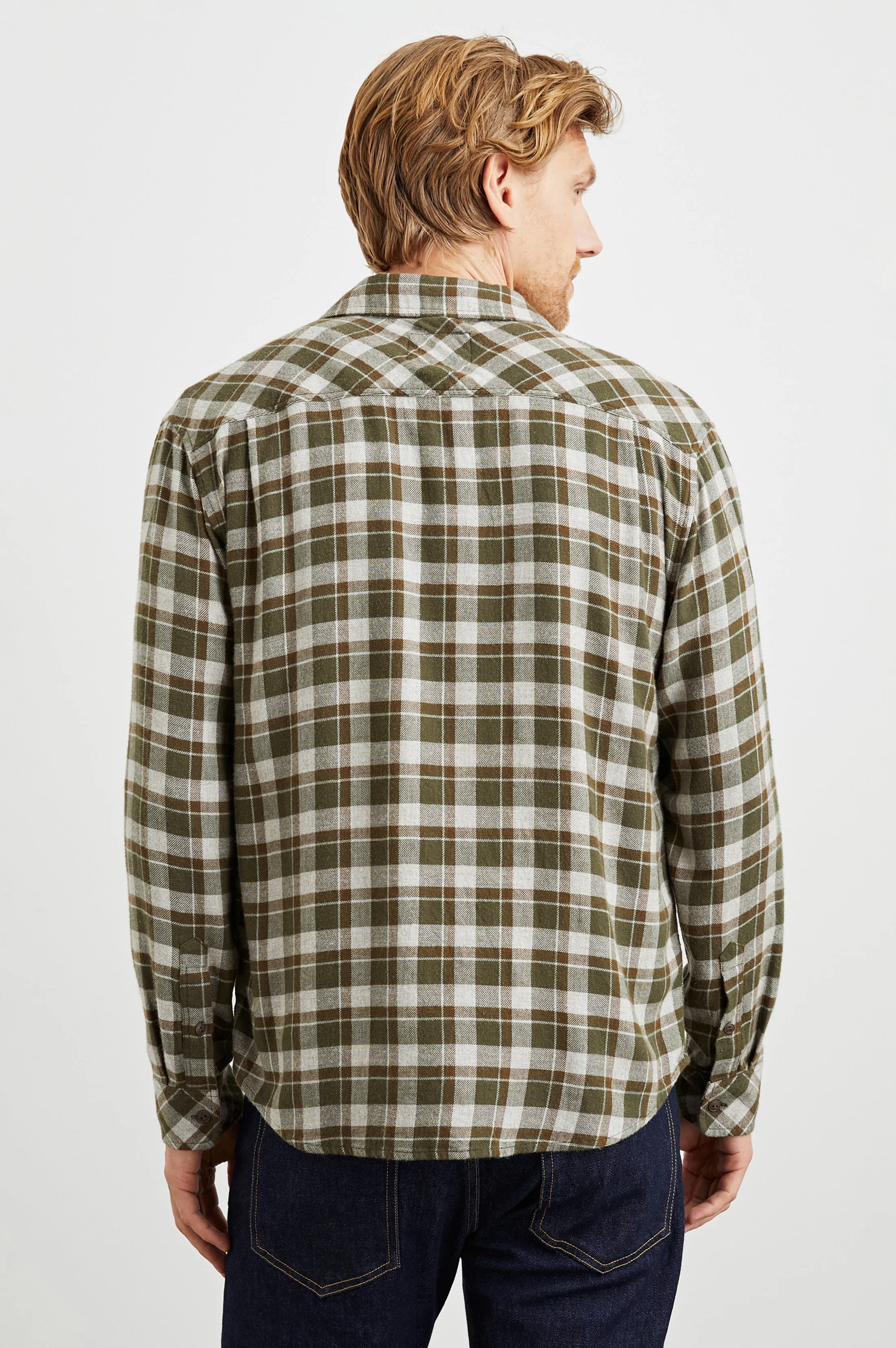 LENNOX SHIRT - IGUANA GREY sold by Rails product image thumbnail 5