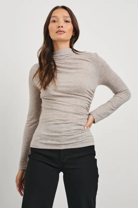 JOELLE TOP - HEATHER OATMEAL sold by Rails