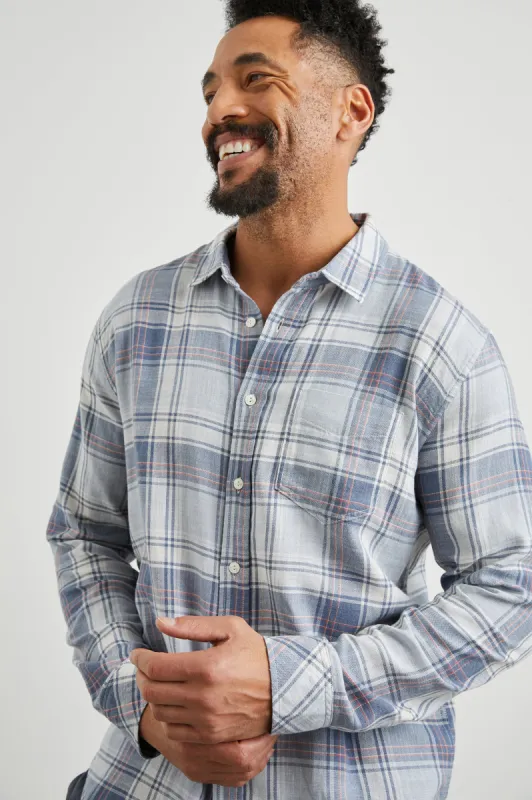 WYATT SHIRT - SLIPH STREAM NIMBUS sold by Rails
