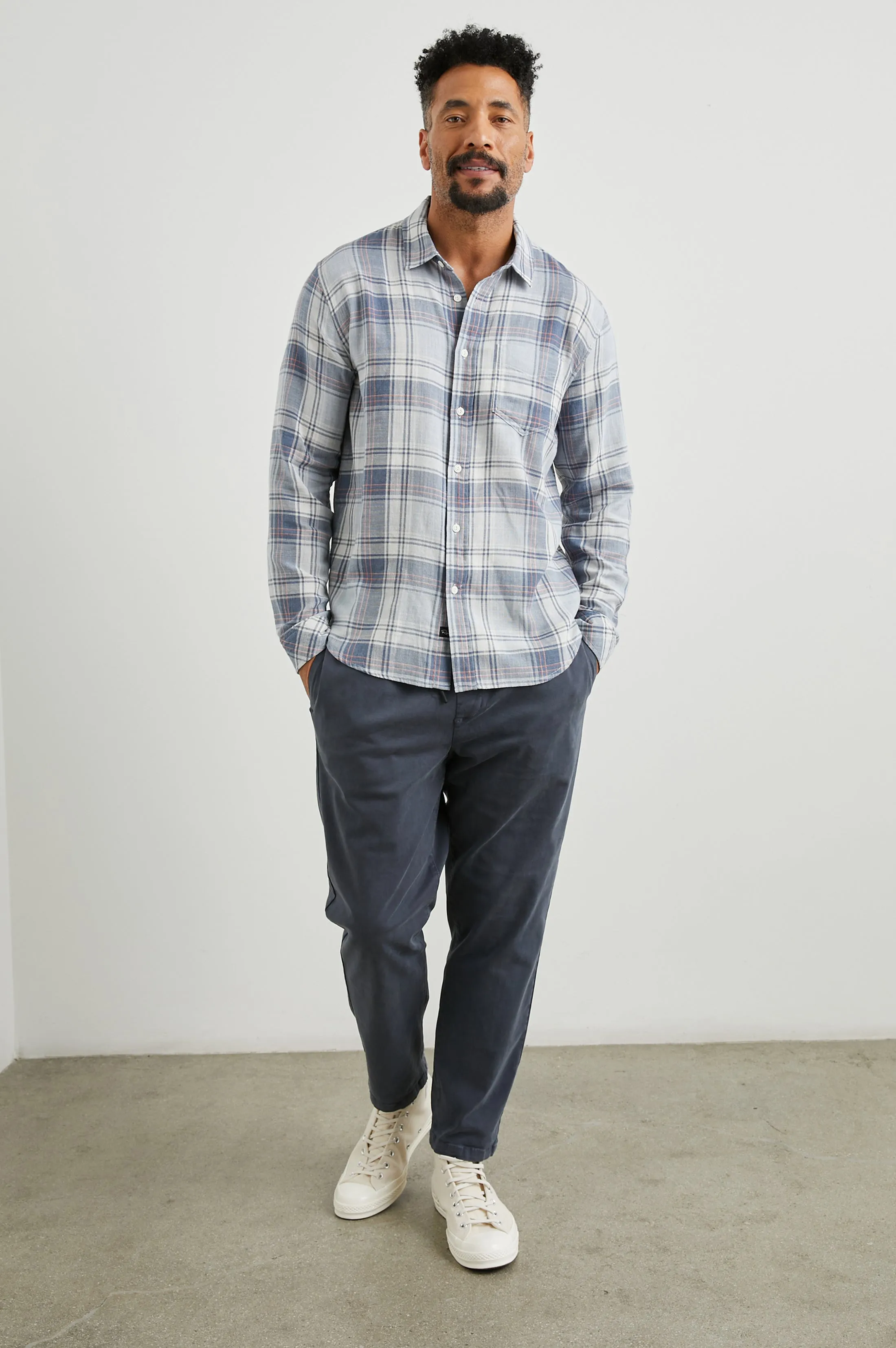 WYATT SHIRT - SLIPH STREAM NIMBUS sold by Rails product image thumbnail 5
