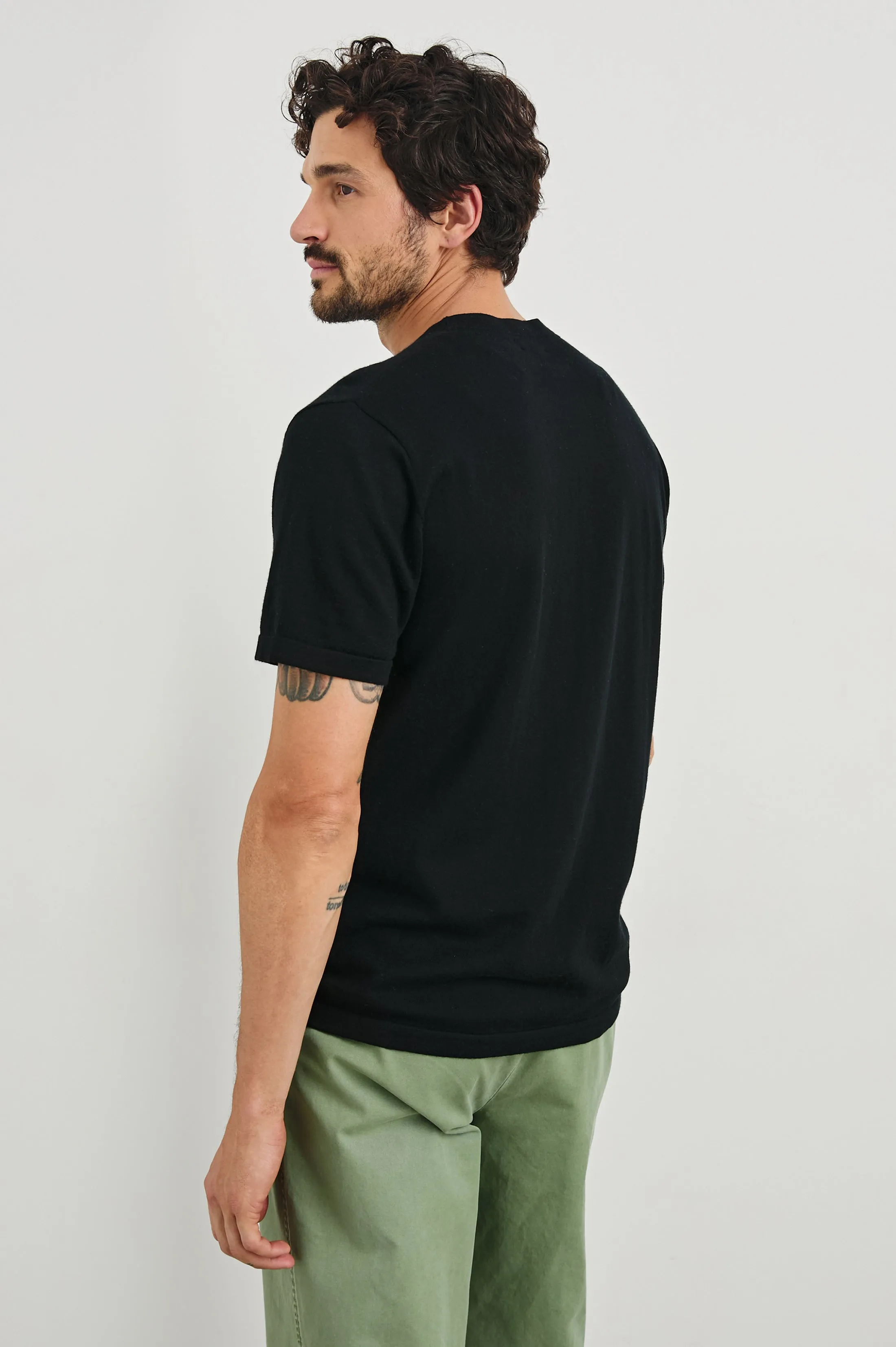 MASON COTTON CASHMERE T-SHIRT - BLACK sold by Rails product image thumbnail 4
