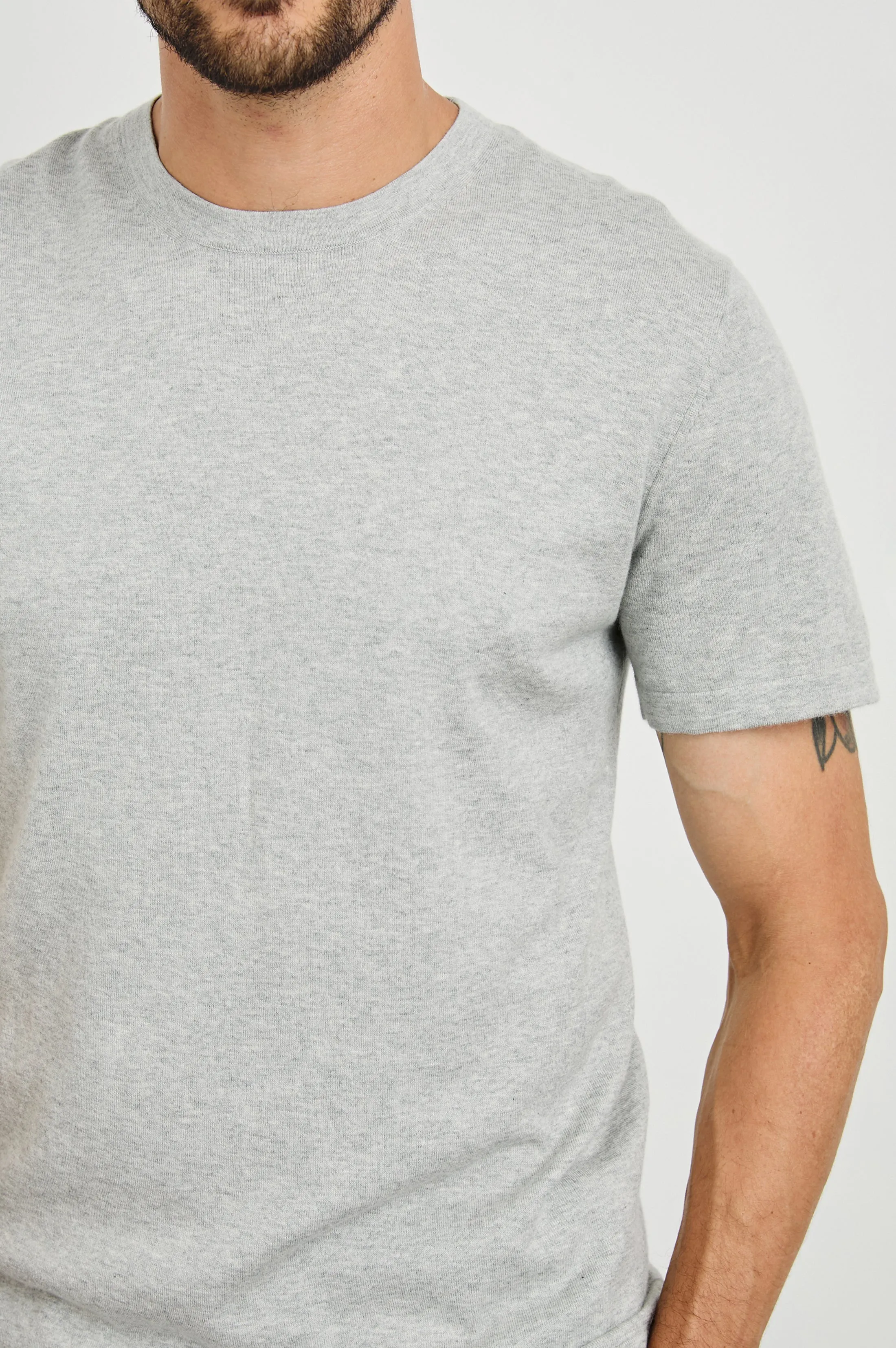 MASON COTTON CASHMERE T-SHIRT - HEATHER GREY sold by Rails product image thumbnail 2