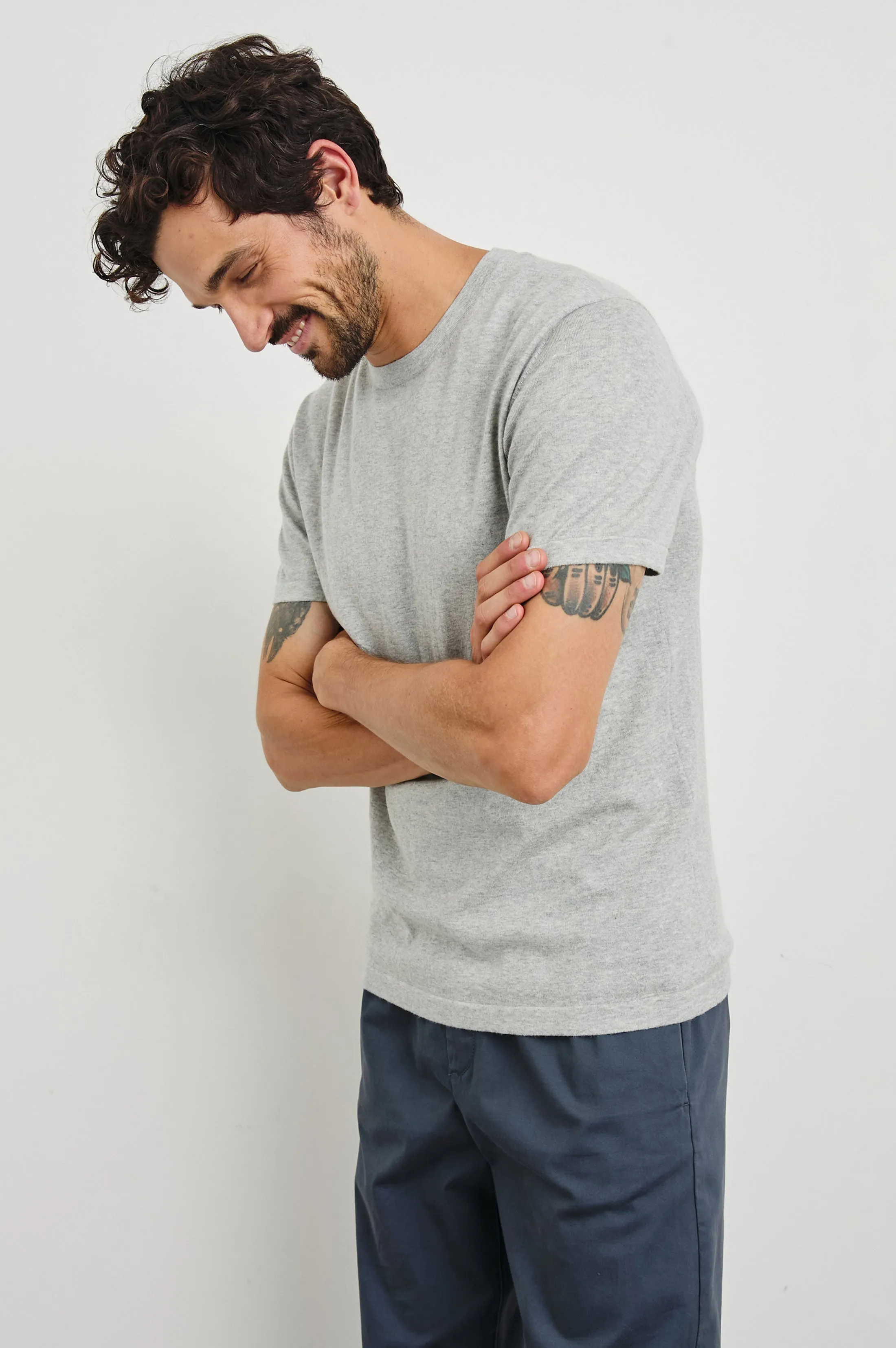 MASON COTTON CASHMERE T-SHIRT - HEATHER GREY sold by Rails product image thumbnail 4