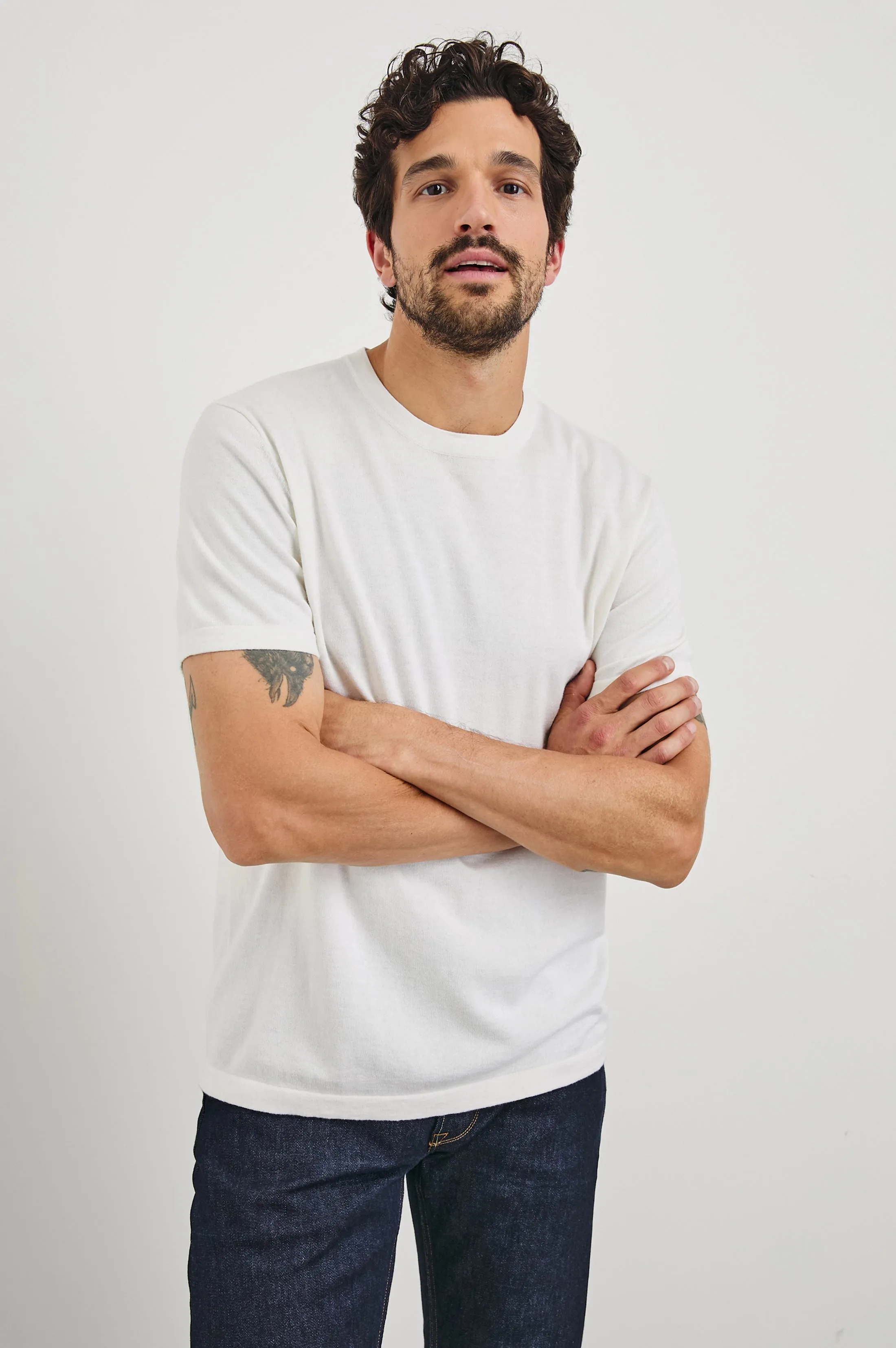 MASON COTTON CASHMERE T-SHIRT - CREAM sold by Rails product image thumbnail 3