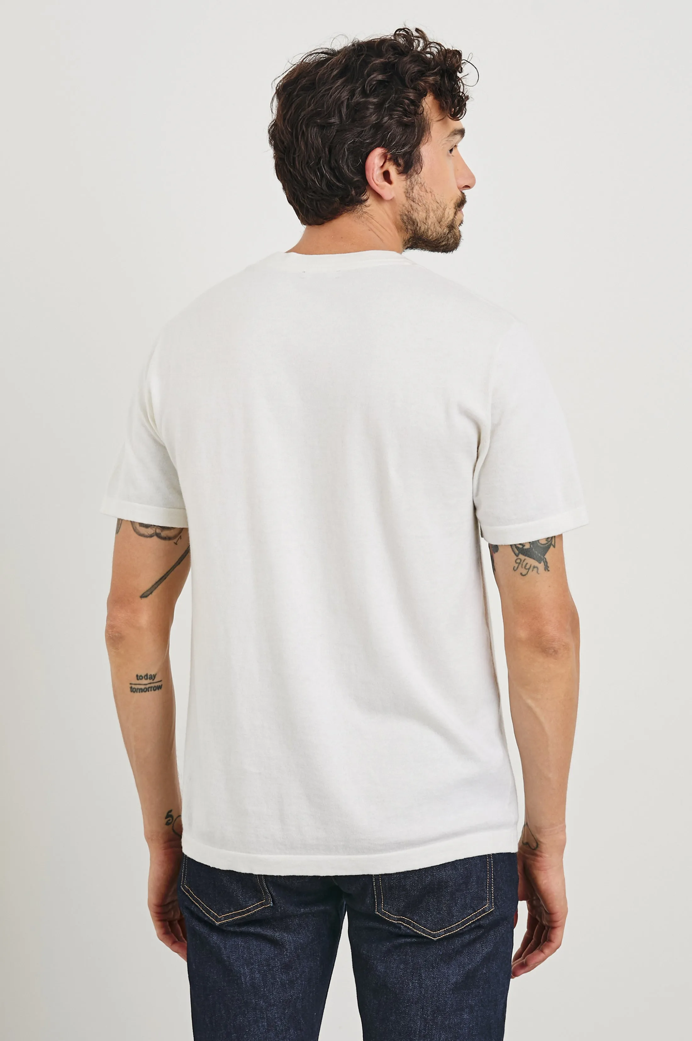 MASON COTTON CASHMERE T-SHIRT - CREAM sold by Rails product image thumbnail 5