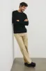 QUENTIN COTTON CASHMERE LONG SLEEVE TEE - BLACK sold by Rails