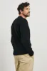 QUENTIN COTTON CASHMERE LONG SLEEVE TEE - BLACK sold by Rails