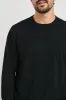 QUENTIN COTTON CASHMERE LONG SLEEVE TEE - BLACK sold by Rails