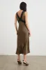 SIMONA DRESS - GOLD HOUNDSTOOTH sold by Rails