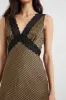 SIMONA DRESS - GOLD HOUNDSTOOTH sold by Rails