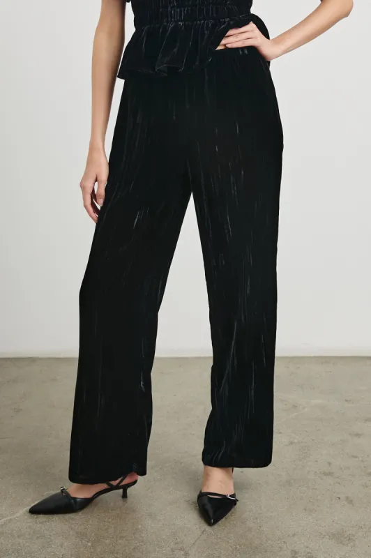 BRISSA PANT - BLACK VELVET sold by Rails