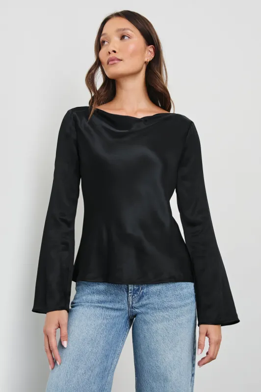AMARI TOP - BLACK sold by Rails