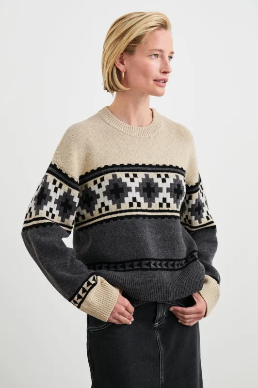 EMMA SWEATER - HEATHER FAIR ISLE sold by Rails