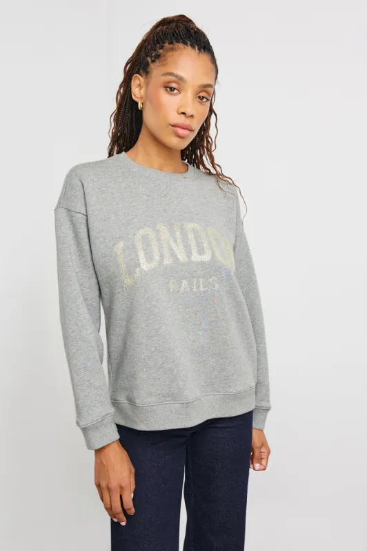THE VARSITY SWEATSHIRT - LONDON GLITTER sold by Rails