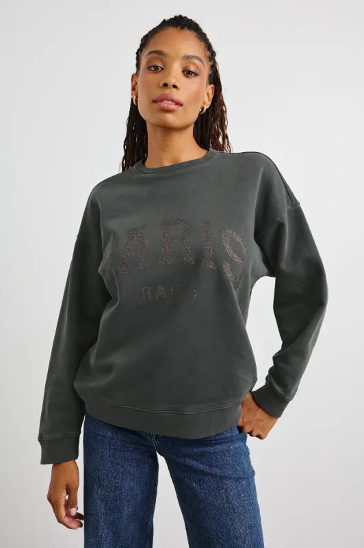 THE VARSITY SWEATSHIRT - PARIS GLITTER sold by Rails
