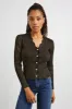 DITA CARDIGAN - GOLD LUREX sold by Rails
