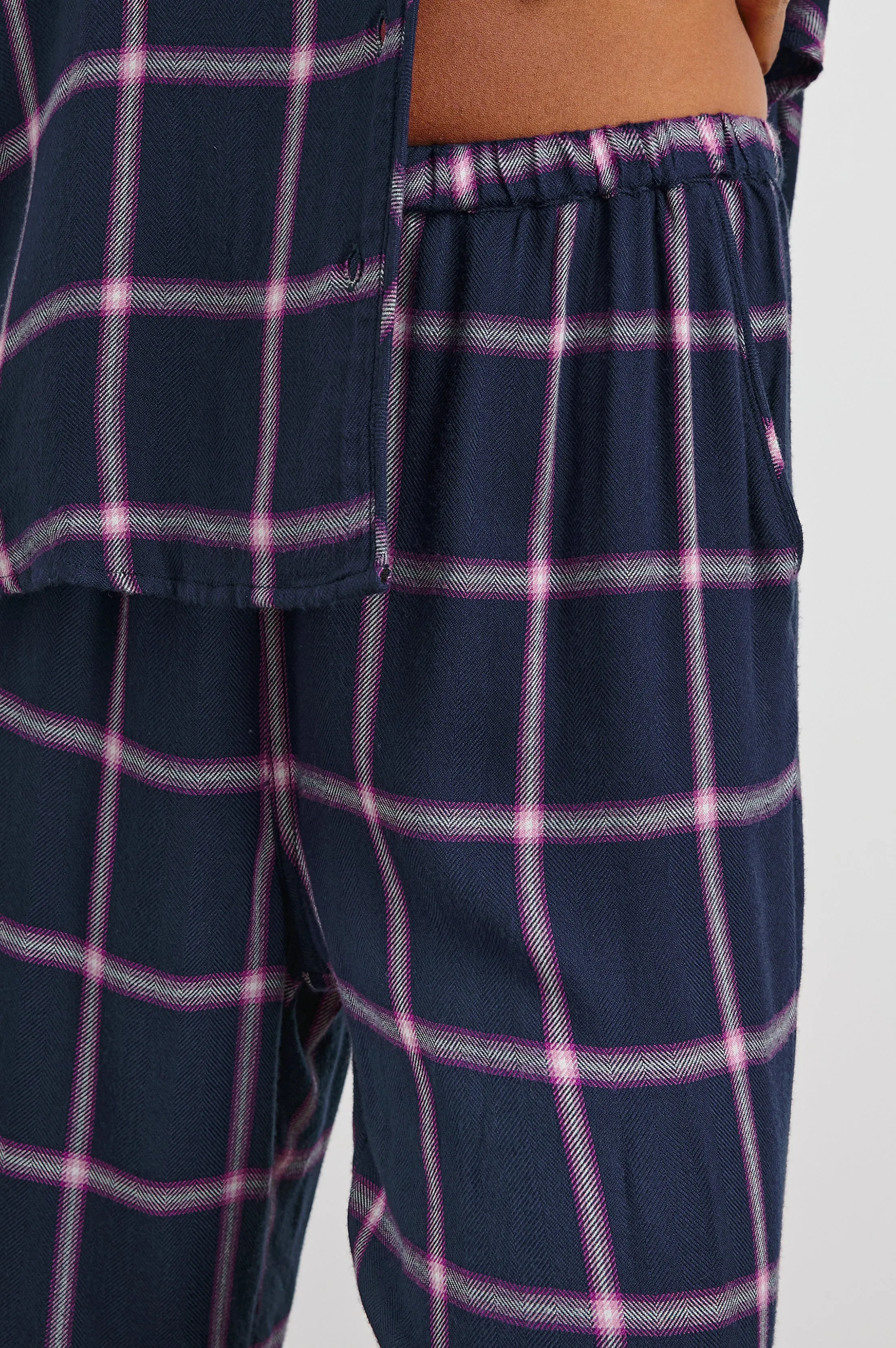 LUNA PAJAMA SET - SAPPHIRE MAGENTA sold by Rails product image thumbnail 3