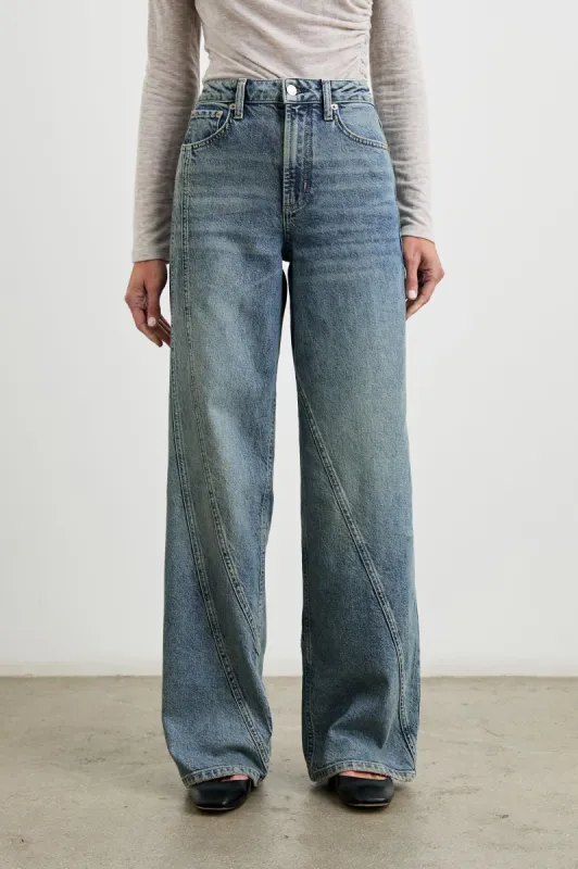GETTY TWIST SEAM WIDE LEG - DESERT SKY sold by Rails