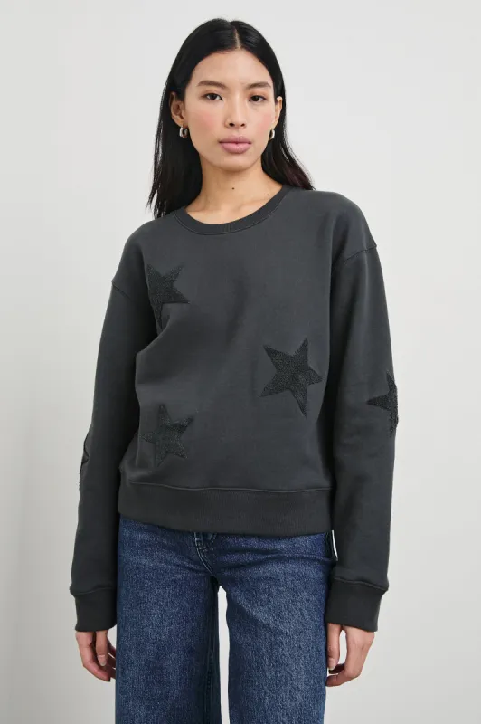 SONIA SWEATSHIRT - WASHED BLACK sold by Rails