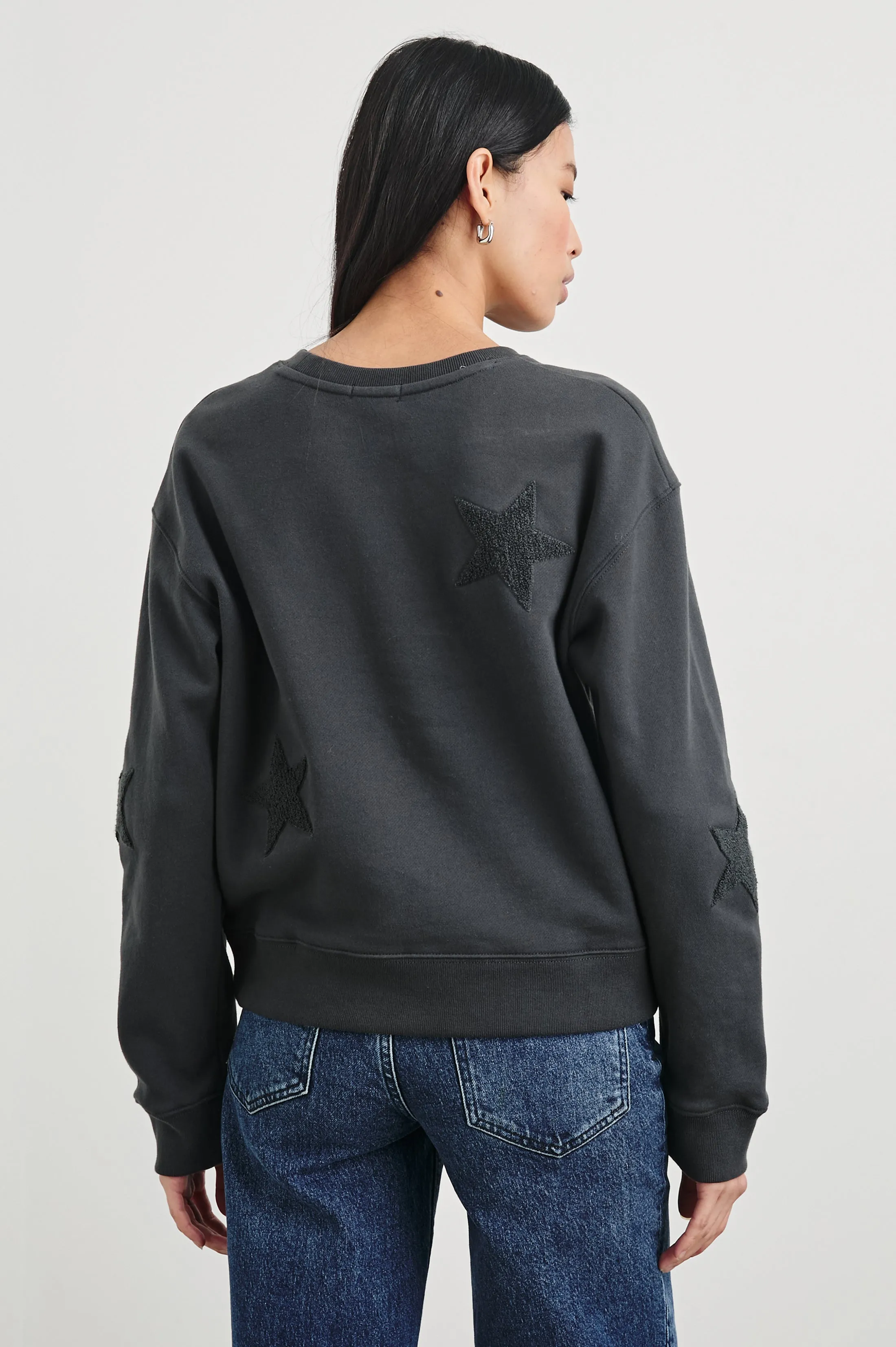 SONIA SWEATSHIRT - WASHED BLACK sold by Rails product image thumbnail 5