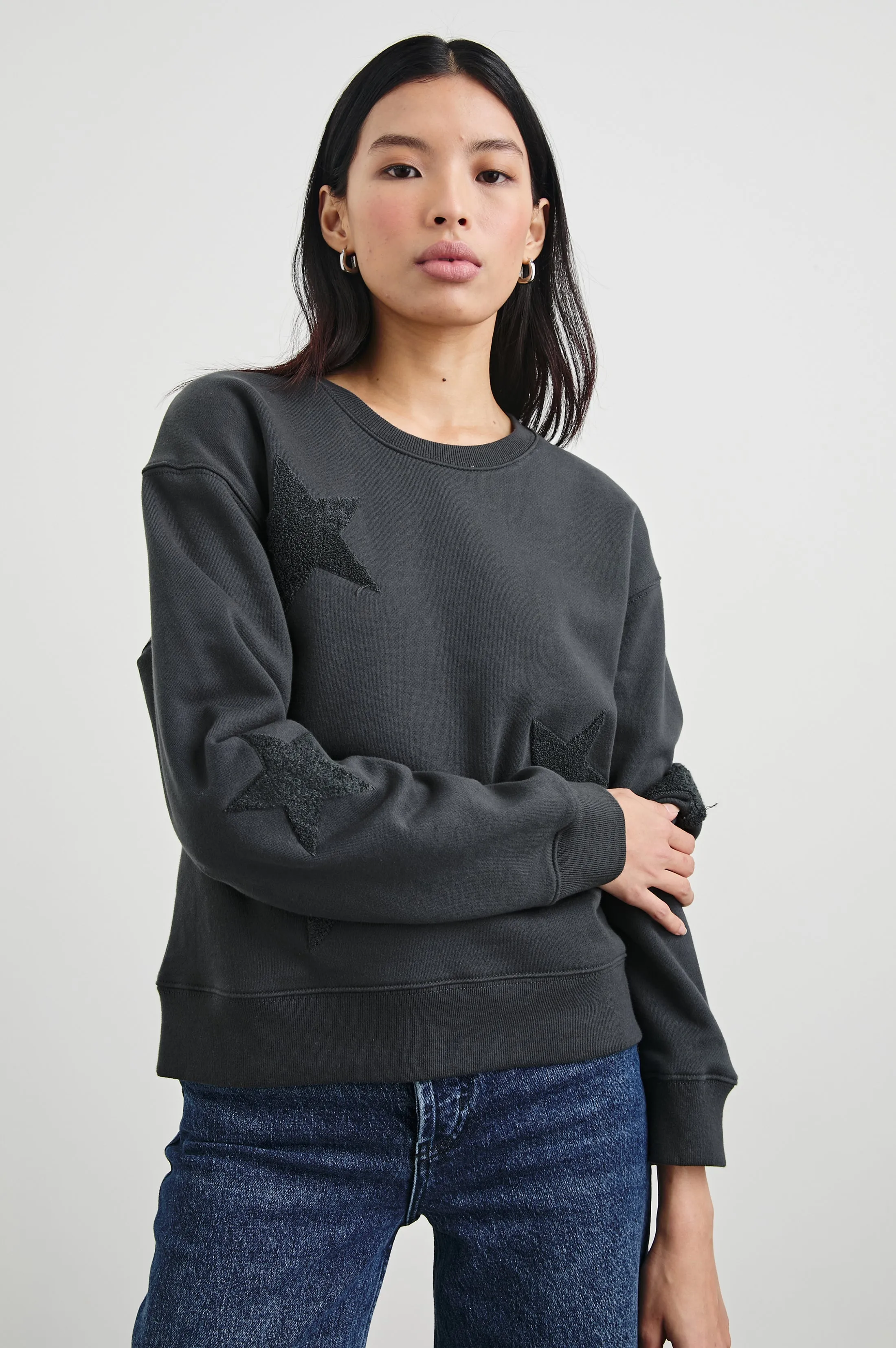 SONIA SWEATSHIRT - WASHED BLACK sold by Rails product image thumbnail 4