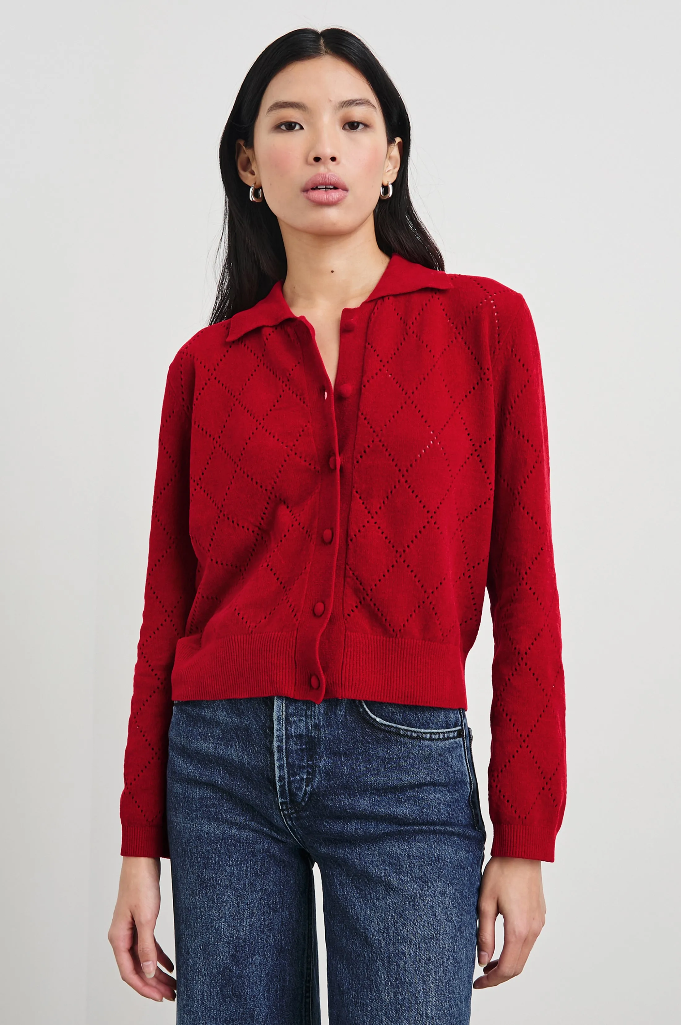 SIMONE TOP - RED sold by Rails