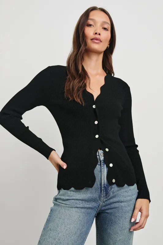 DITA CARDIGAN - BLACK sold by Rails