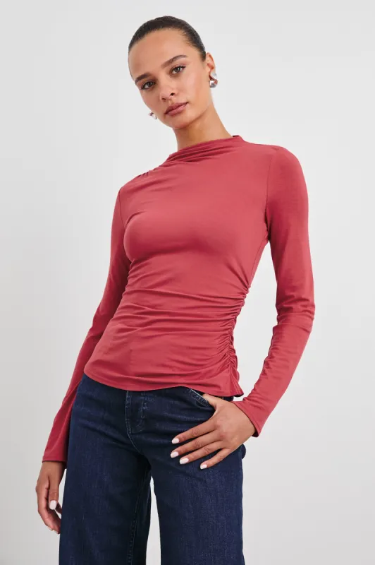 JOELLE TOP - FADED SCARLET sold by Rails