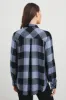 HUNTER SHIRT - PERIWINKLE NAVY SILVER LUREX sold by Rails