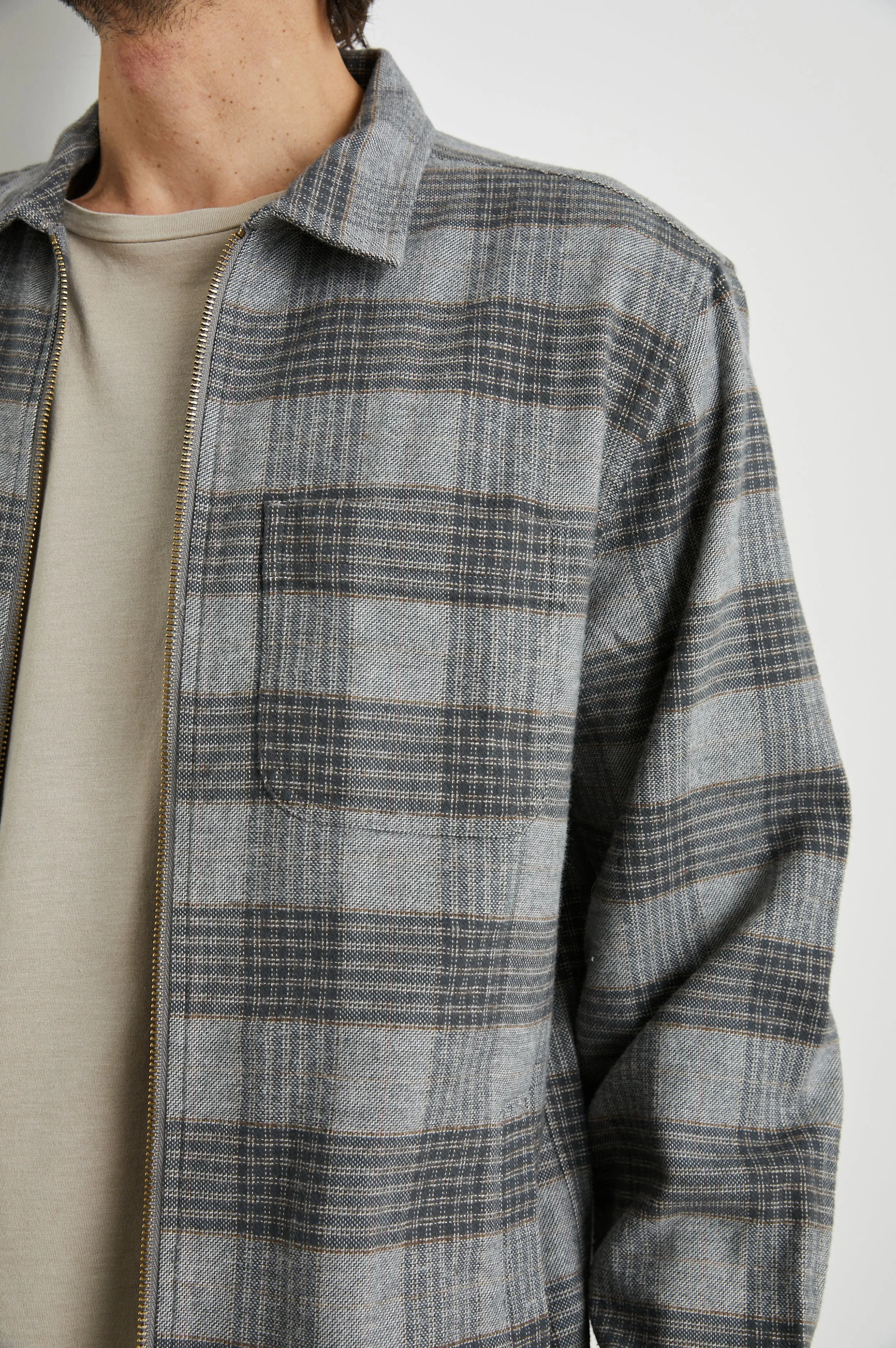 JAQUE SHIRT JACKET - LITHIUM RUST sold by Rails product image thumbnail 2