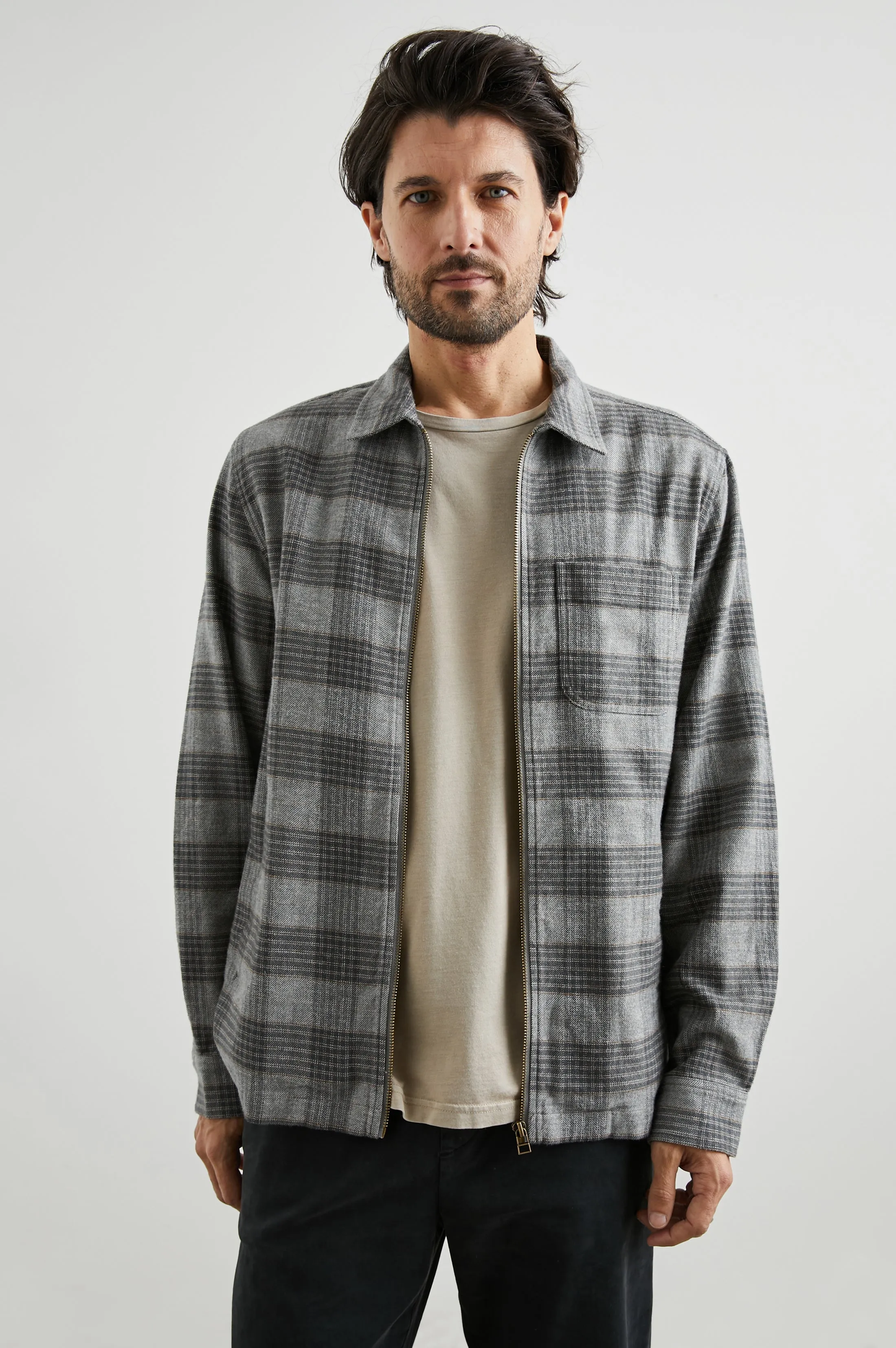 JAQUE SHIRT JACKET - LITHIUM RUST sold by Rails