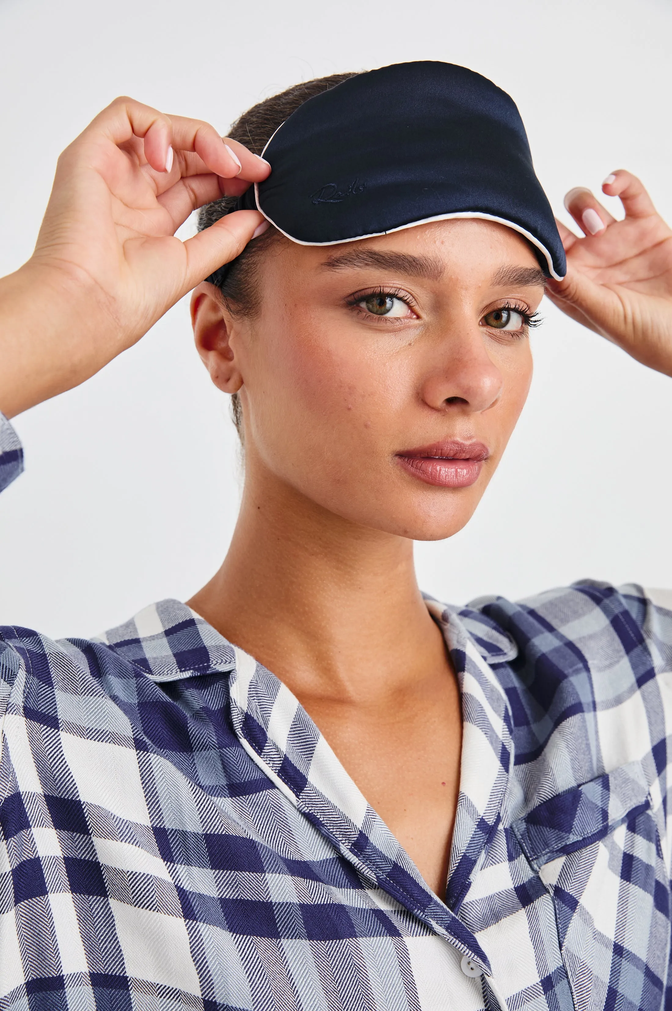 EYE MASK - NAVY WHITE sold by Rails