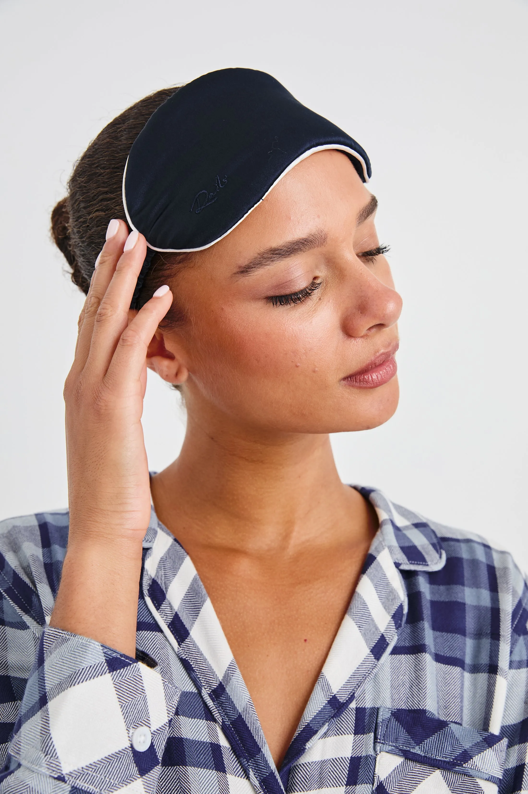 EYE MASK - NAVY WHITE sold by Rails product image thumbnail 3