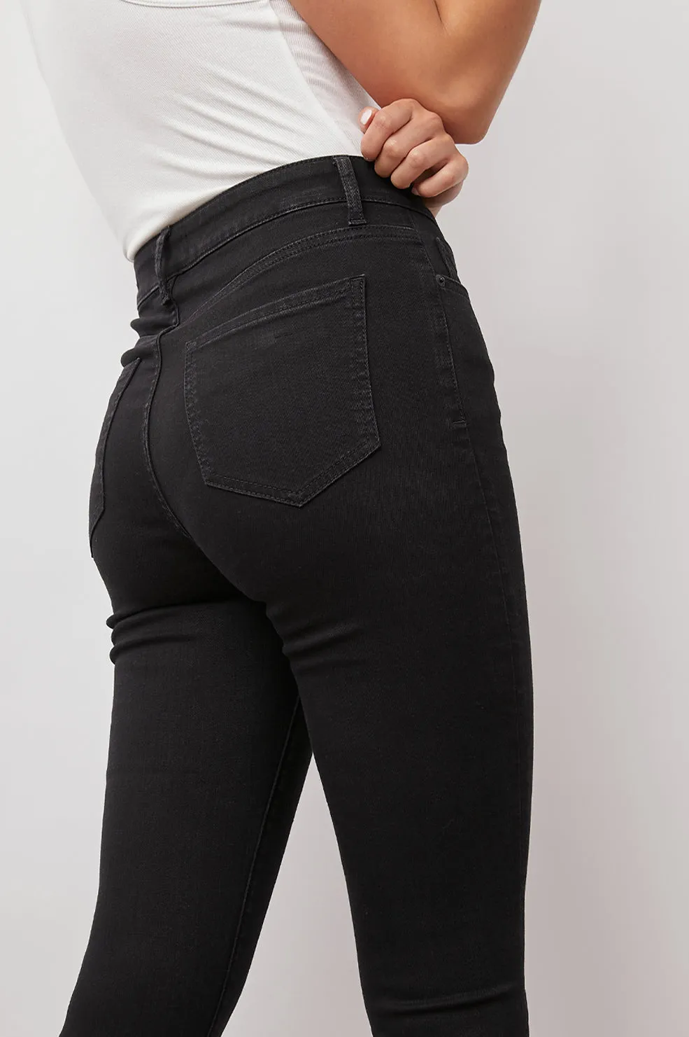 LARCHMONT SKINNY - HIGH RISE SKINNY - ONYX sold by Rails product image thumbnail 4