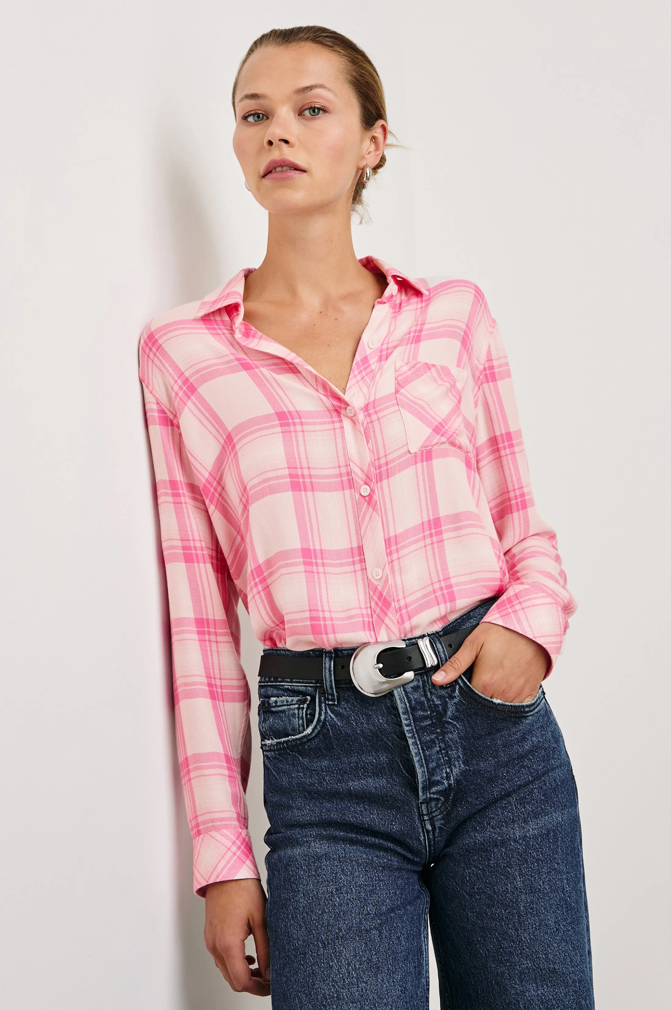 HUNTER SHIRT - BRAVE PINK sold by Rails product image thumbnail 3