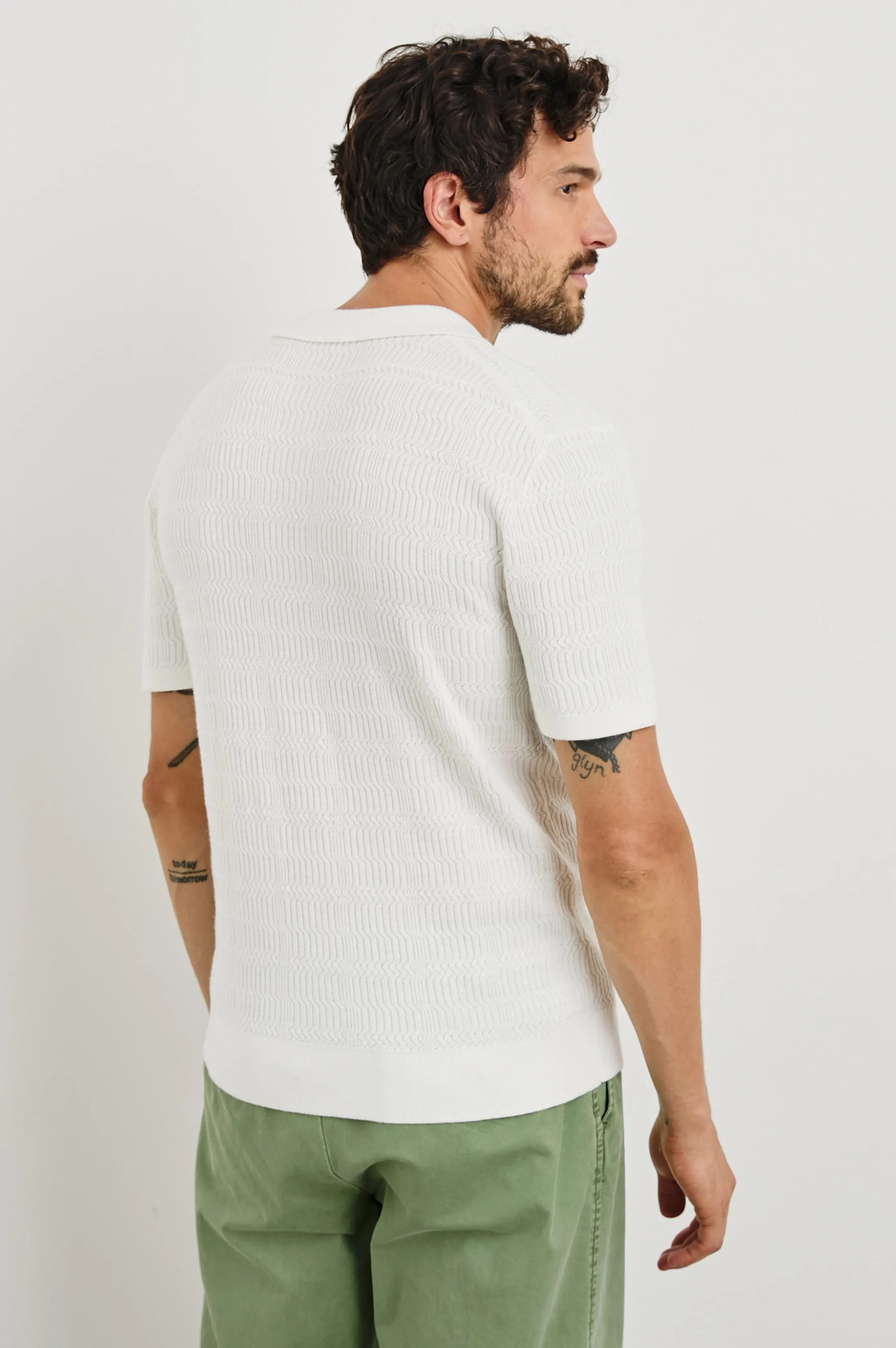 NATHAN POLO SHIRT - WHITE sold by Rails product image thumbnail 4