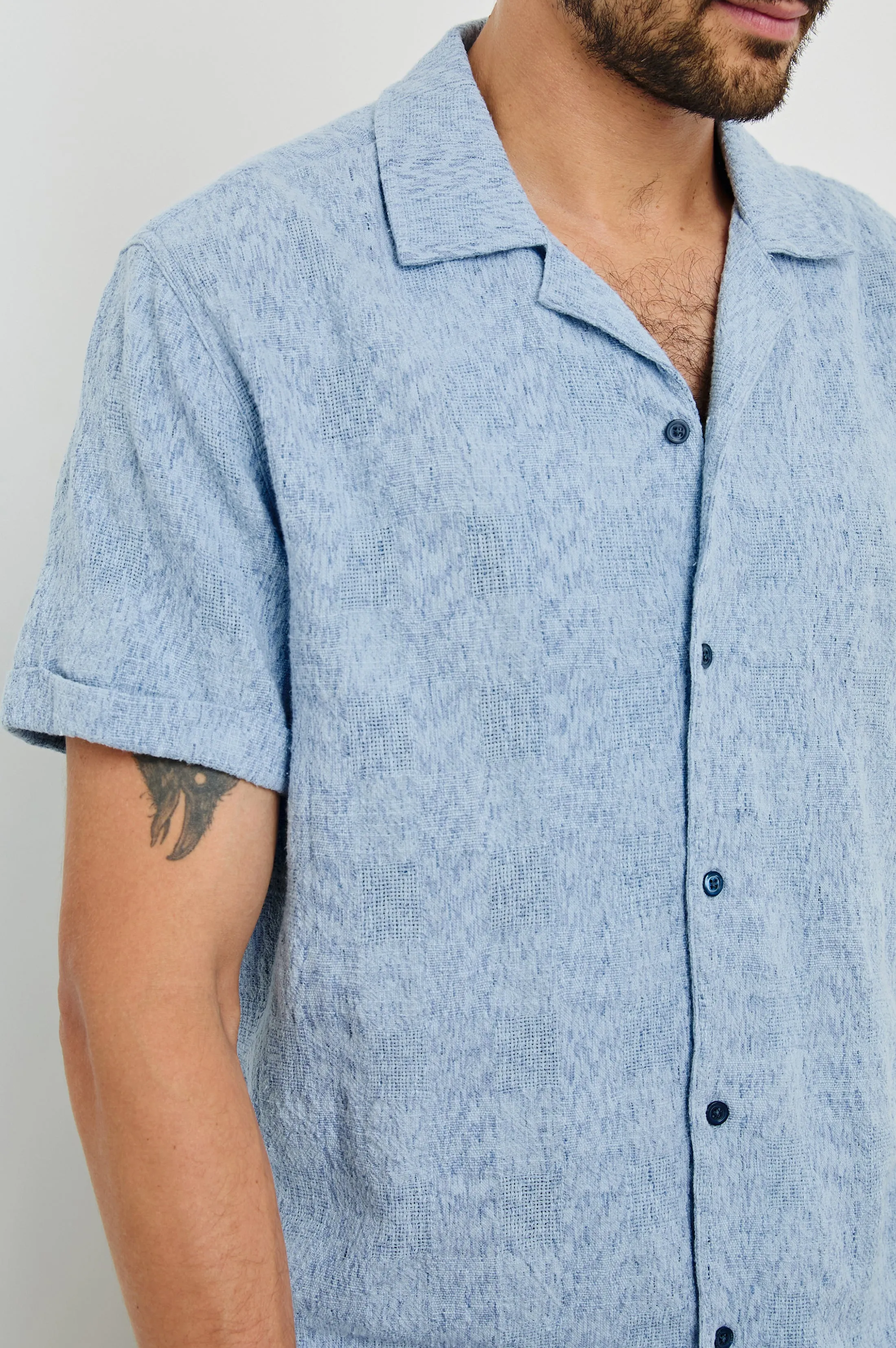 DRESDEN SHIRT - CERULEAN IKAT sold by Rails product image thumbnail 2
