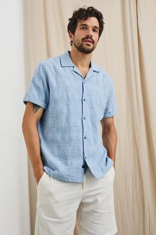 DRESDEN SHIRT - CERULEAN IKAT sold by Rails