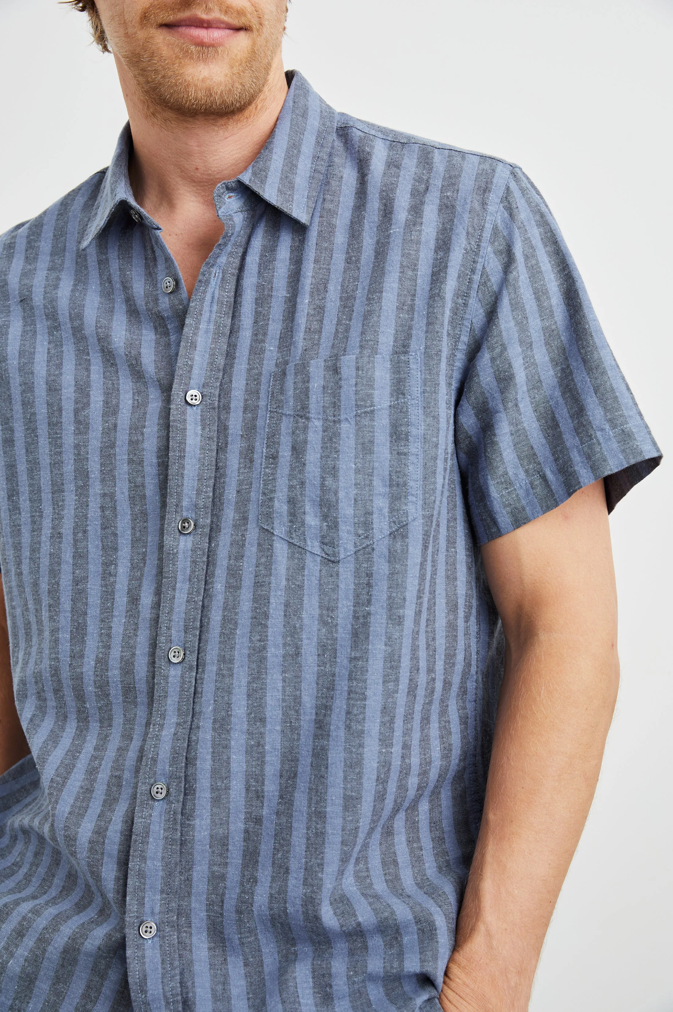WILDER SHIRT - MARINE SAPPHIRE STRIPE sold by Rails product image thumbnail 2