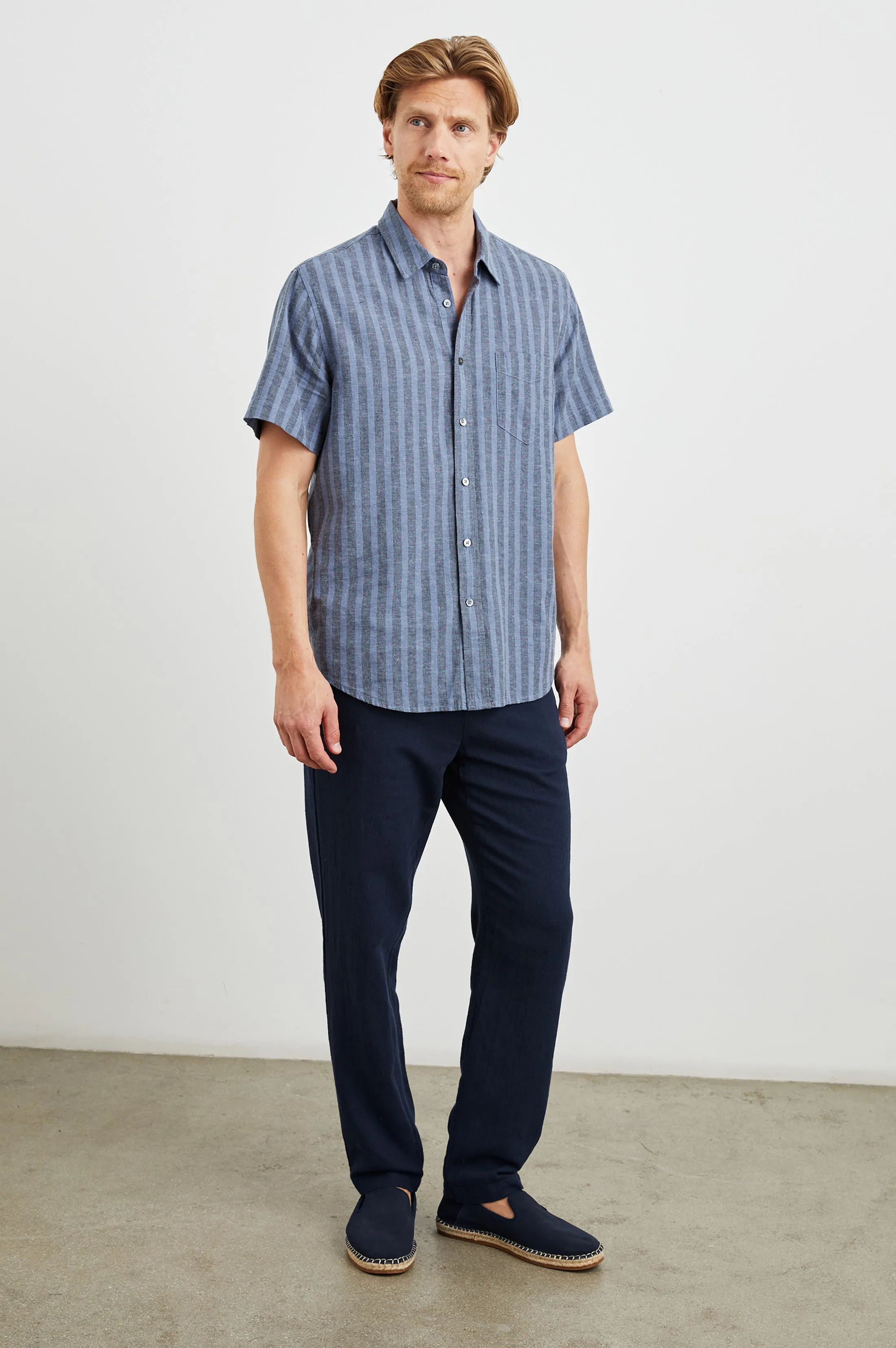 WILDER SHIRT - MARINE SAPPHIRE STRIPE sold by Rails product image thumbnail 3