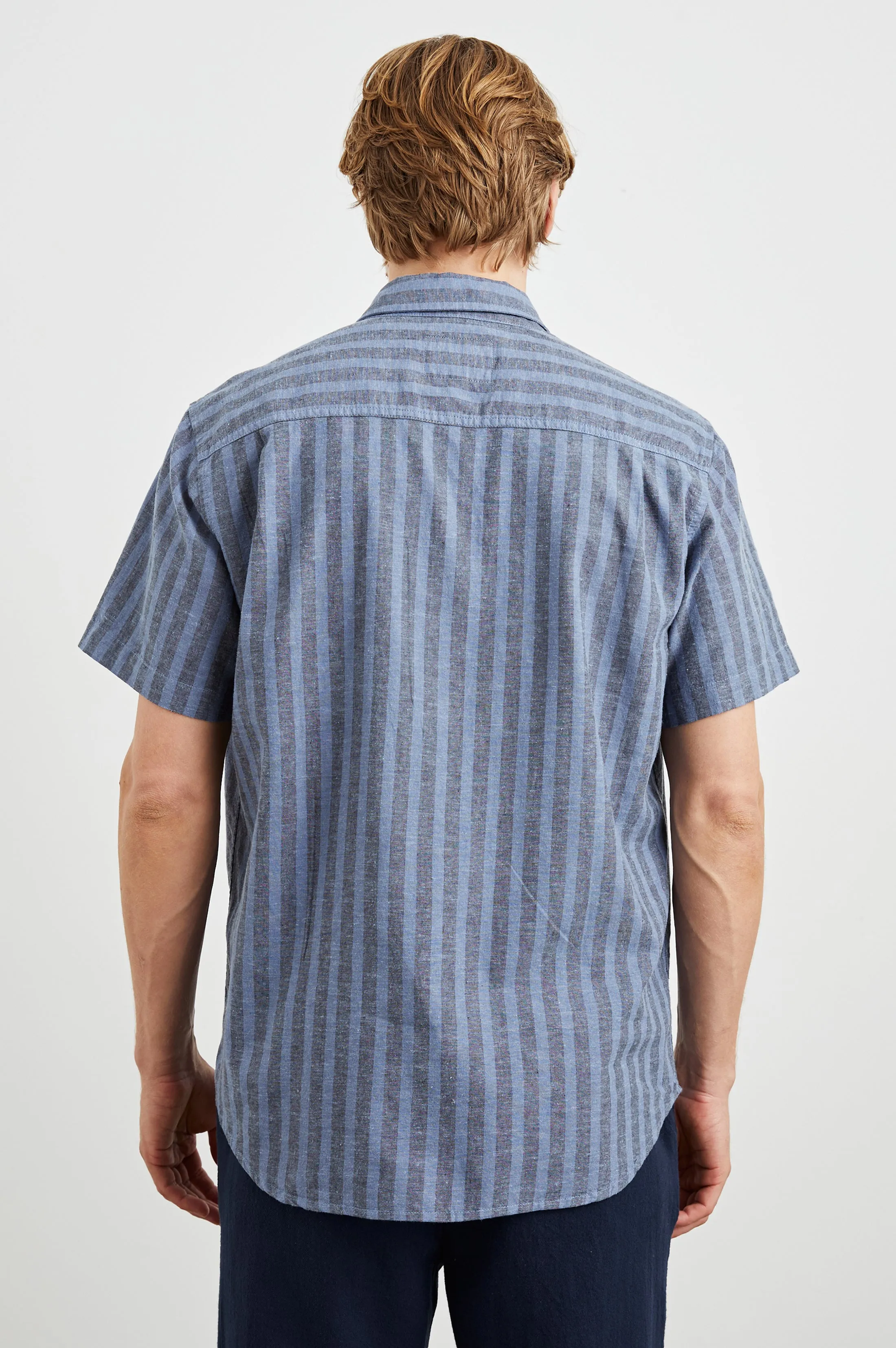 WILDER SHIRT - MARINE SAPPHIRE STRIPE sold by Rails product image thumbnail 4